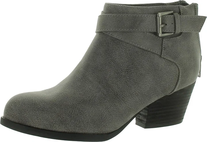 Uttara Womens Faux Suede Ankle Booties
