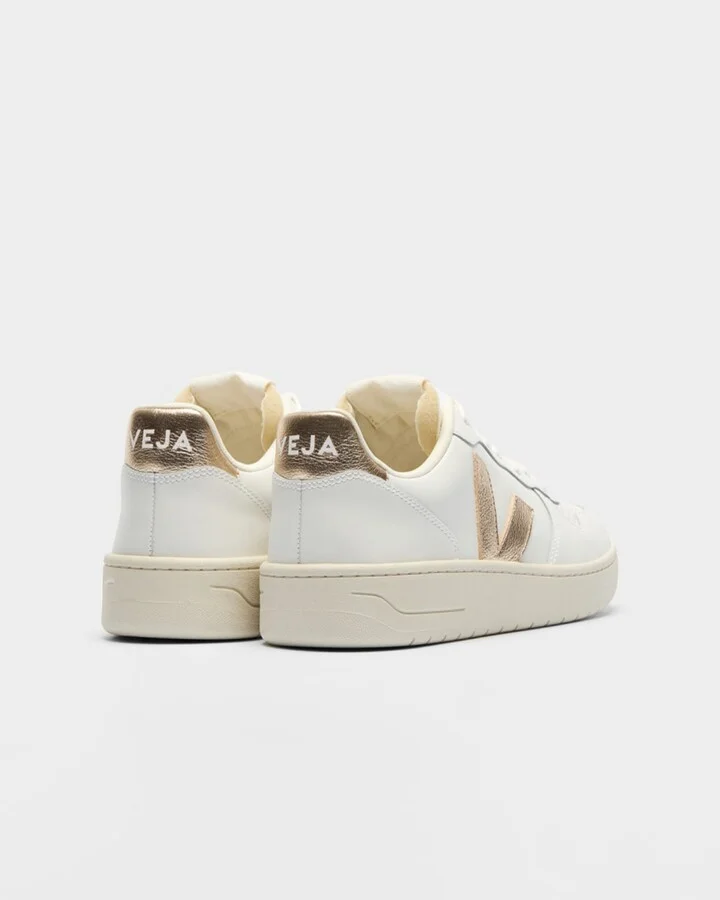 V-10 Bicolor Leather Low-Top Sneakers - Image 4