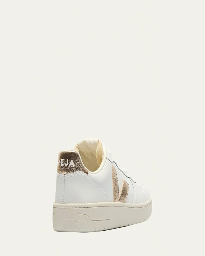 V-10 Bicolor Leather Low-Top Sneakers - Image 7