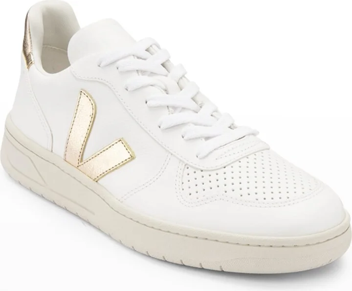 V-10 Bicolor Metallic Low-Top Sneakers - Image 5