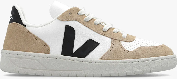 ‘V-10 Chromefree Leather’ Sneakers, , - White