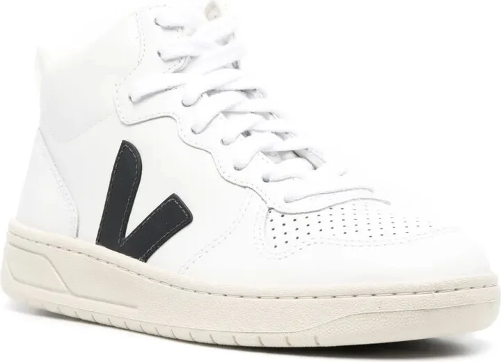 V-10 high-top leather sneakers - Image 2