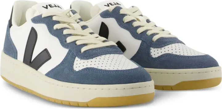 V-10 logo-detail leather sneakers - Image 2