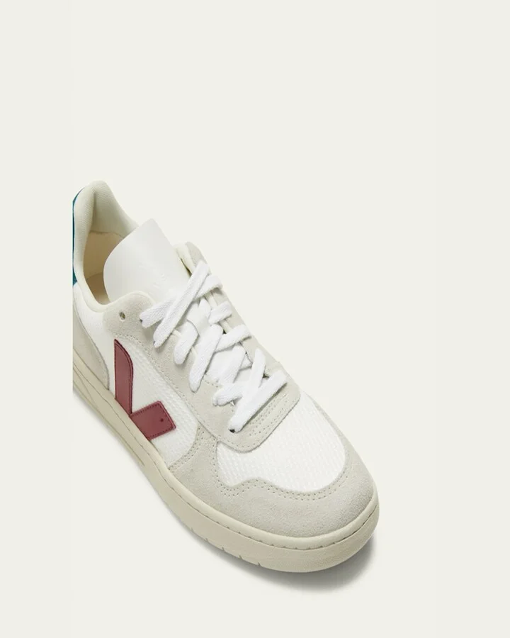 V 10 Logo Suede Low-Top Sneakers - Image 2