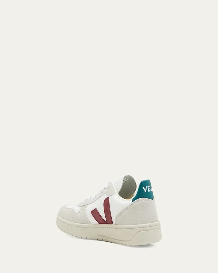 V 10 Logo Suede Low-Top Sneakers - Image 3