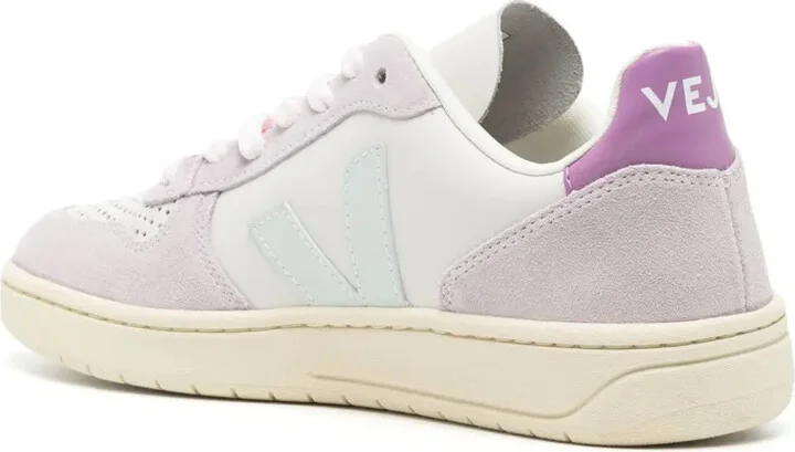 V-10 panelled leather sneakers - Image 3
