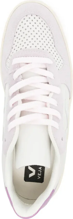 V-10 panelled leather sneakers - Image 4