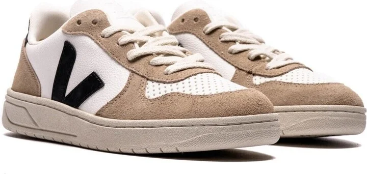 V-10 VX0503138B Sneakers Men's Beige Leather Low Top Comfort Casual Shoes