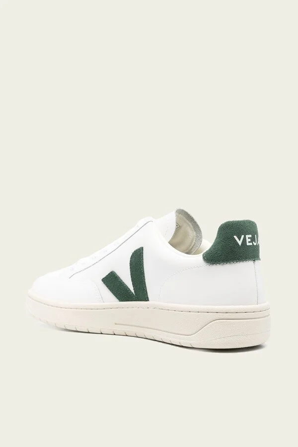 V-12 Leather Men Sneaker in White Cyprus - Image 3