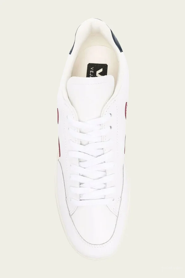 V-12 Leather Men Sneaker in White Marsala Nautico - Image 4