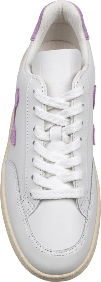 V-12 Leather Sneakers White And Orchid Color - Image 2