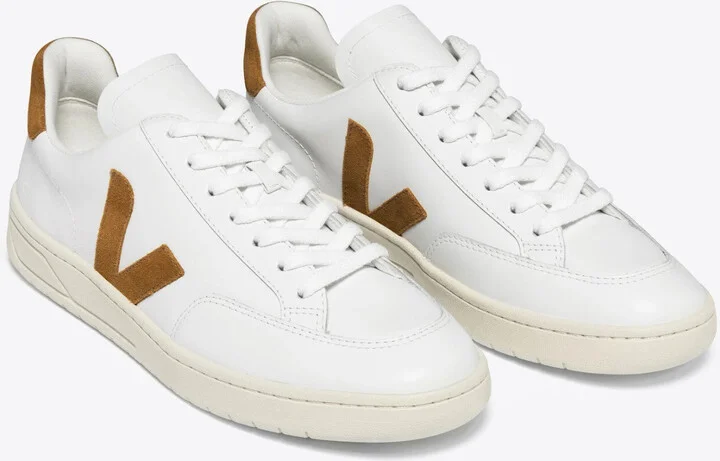 V-12 XD022322 Sneakers Women's US 10 White Leather Lifestyle Shoes KHD2151