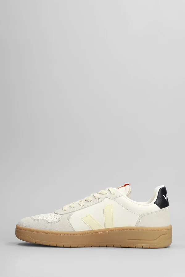 V-82 Sneakers In White Suede And Leather - Image 3