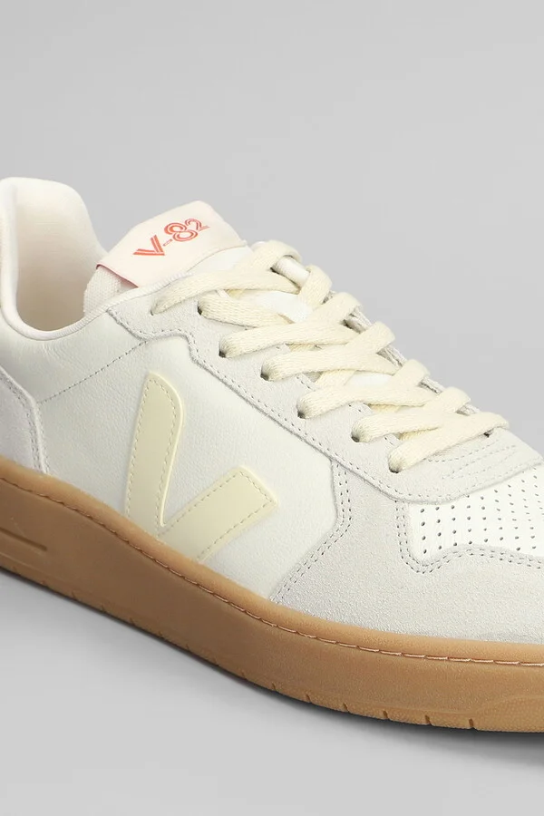 V-82 Sneakers In White Suede And Leather - Image 5