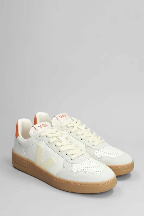 V-82 Sneakers In White Suede And Leather - Image 2