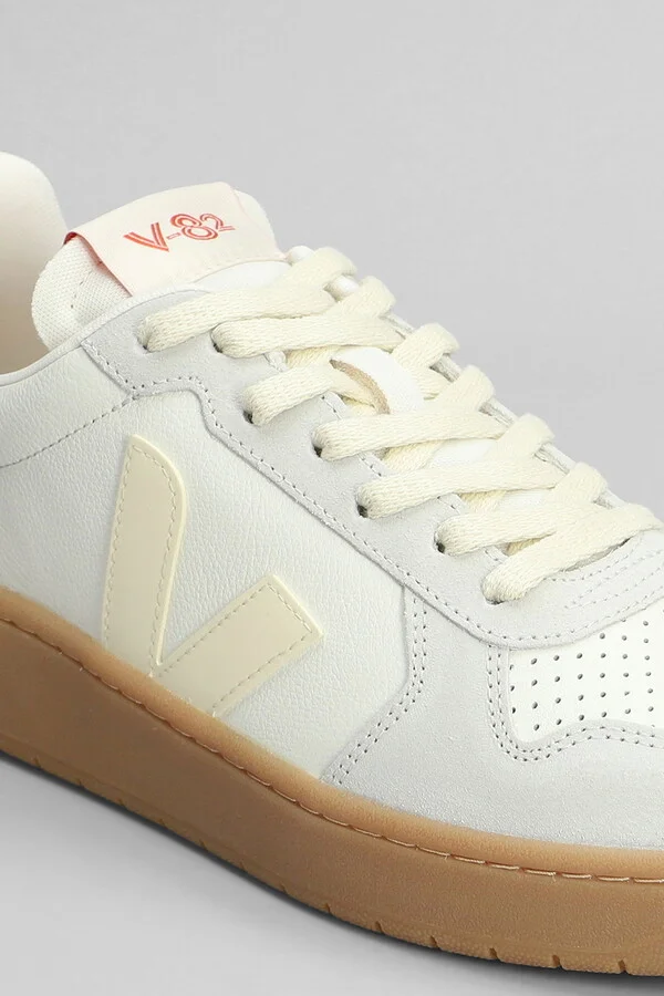 V-82 Sneakers In White Suede And Leather - Image 5