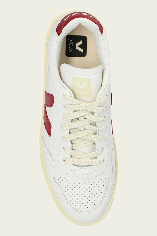 V-90 O.T. Leather Sneaker in White Marsala - Image 4
