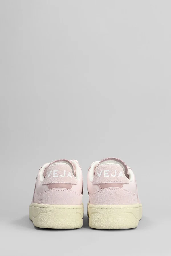 V-90 O.t. Sneakers In Rose-pink Suede And Leather - Image 4