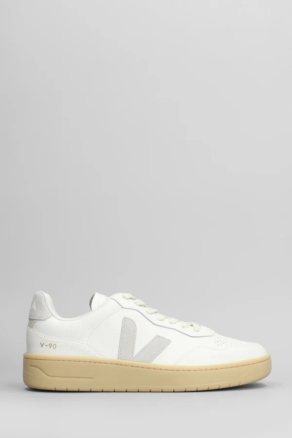V-90 O.t. Sneakers In White Leather