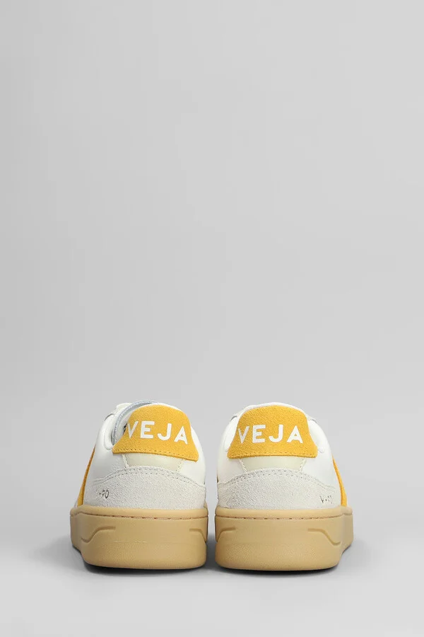 V-90 O.t. Sneakers In White Suede And Leather - Image 4