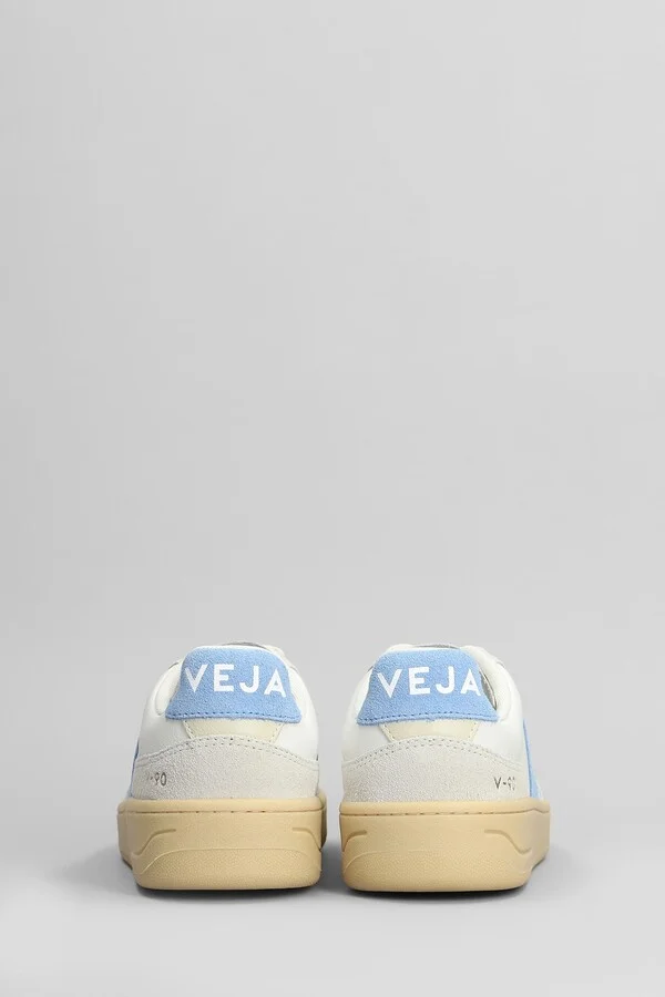 V-90 O.t. Sneakers In White Suede And Leather - Image 4