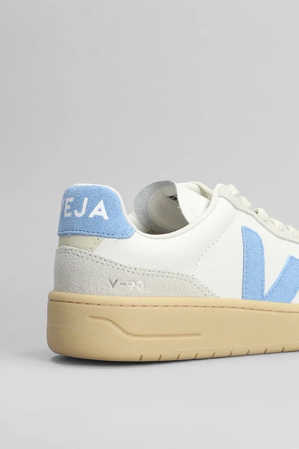 V-90 O.t. Sneakers In White Suede And Leather - Image 5
