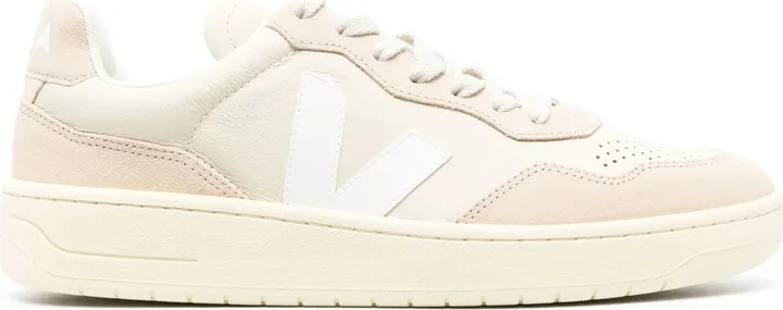 V-90 panelled low-top suede sneakers