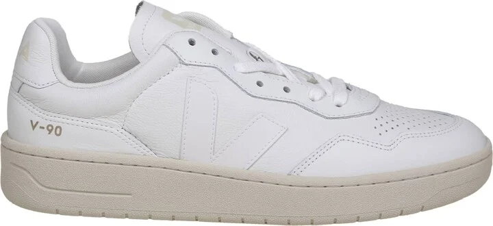 V 90 Sneakers In White Leather