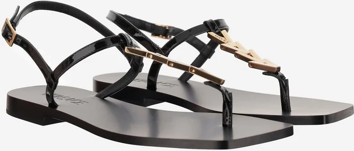 V-chain Leather Sandals - Image 3