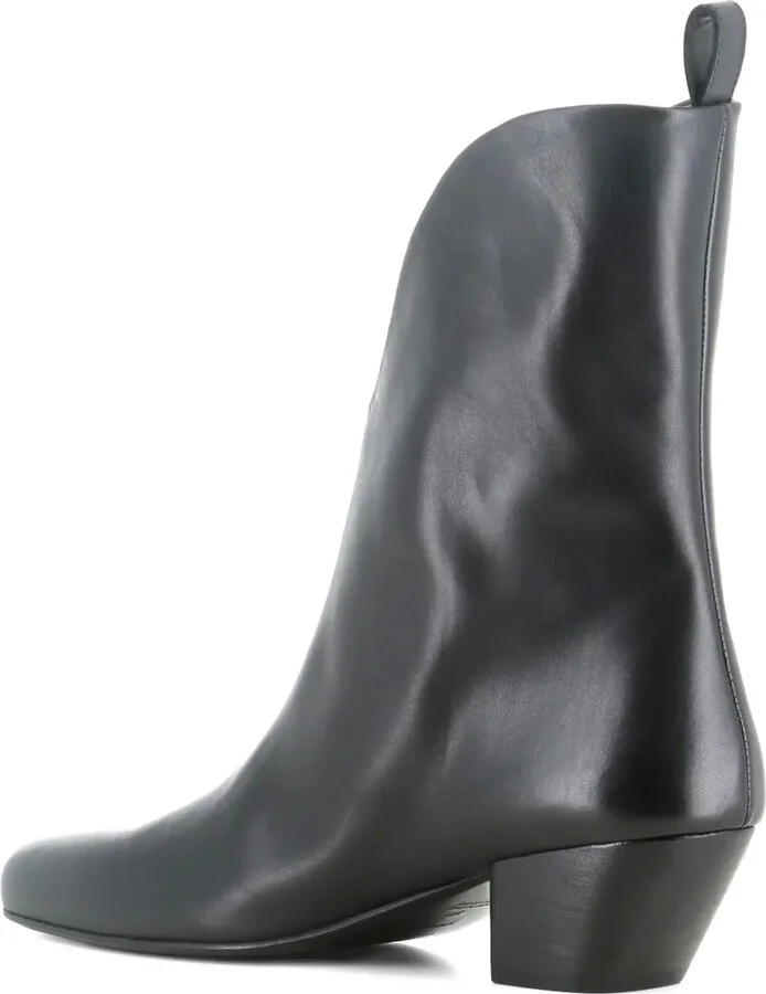 V-Cut Leather Boots - Image 3