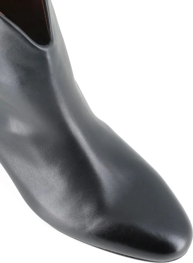 V-Cut Leather Boots - Image 5