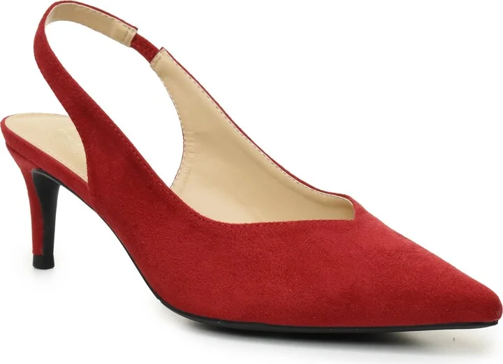 V-Cut Slingback Pump