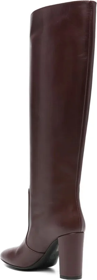 V-Detail Block-Heel Boots - Image 3