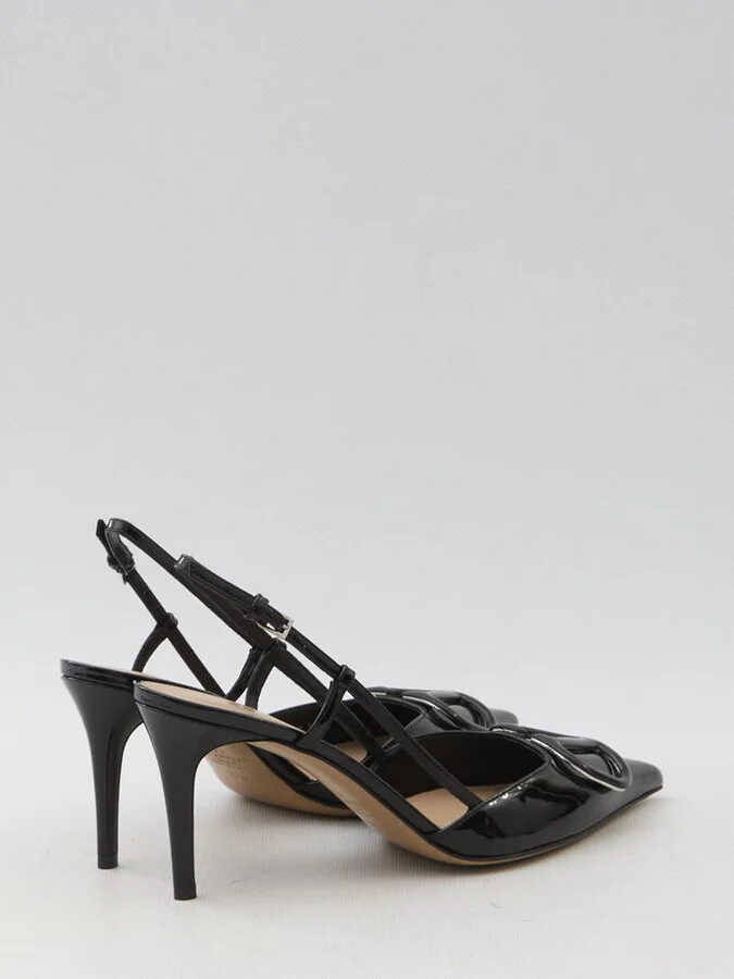 V Logo Signature Slingback Pumps - Image 3