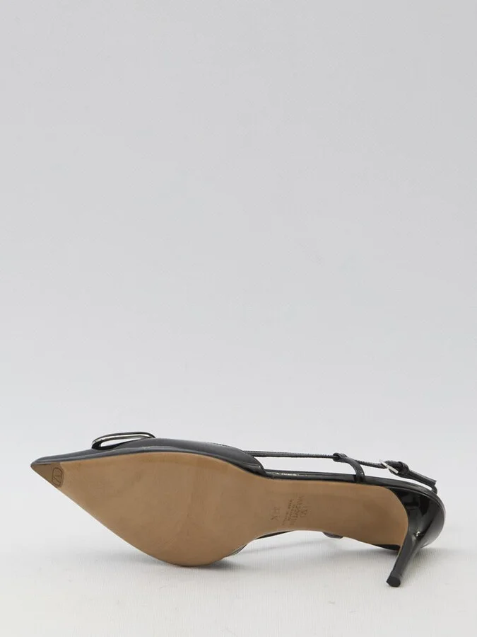 V Logo Signature Slingback Pumps - Image 4