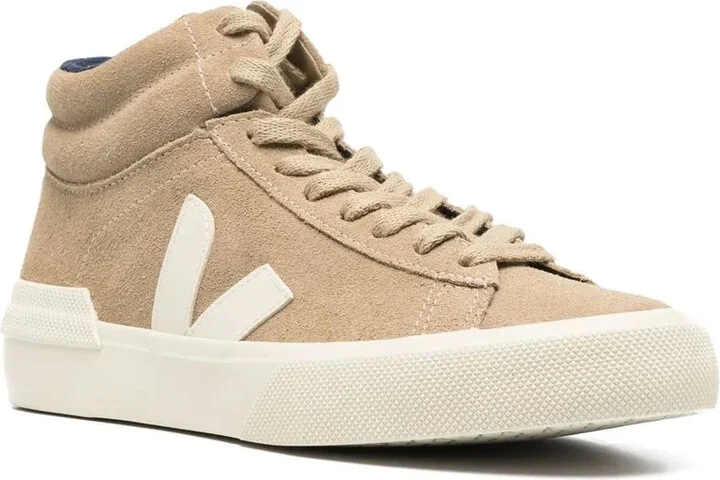 V-logo suede hi-top sneakers - Image 2