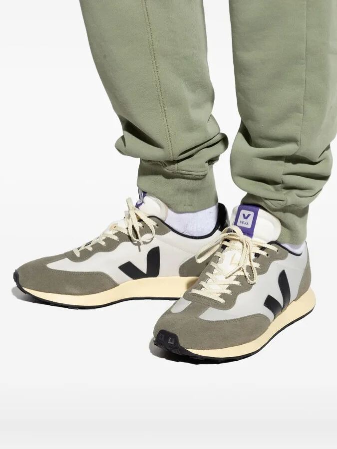V-logo suede trainers - Image 5