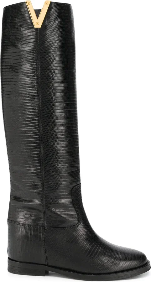 V-Notch Knee Boots