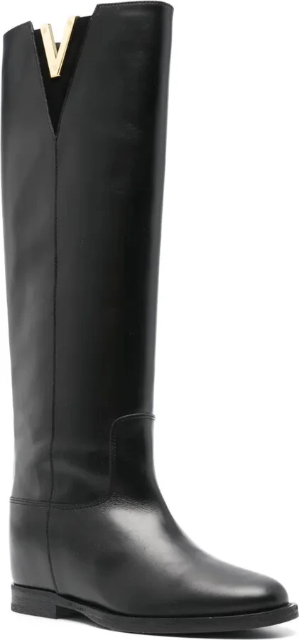 V-plaque knee boots - Image 2