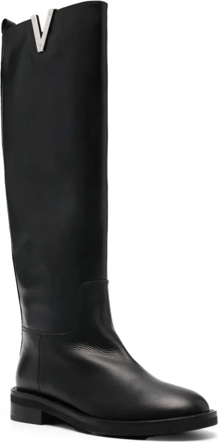 V-plaque knee-length boots - Image 2