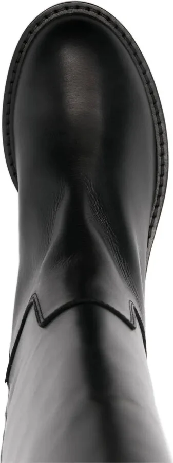 V-plaque knee-length boots - Image 4