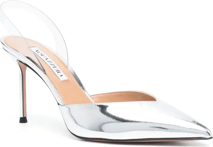 V Plexi 90mm slingback pumps - Image 2