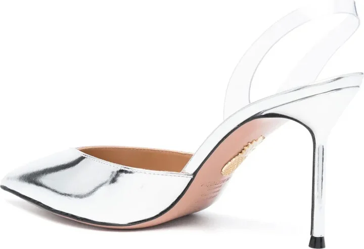 V Plexi 90mm slingback pumps - Image 3