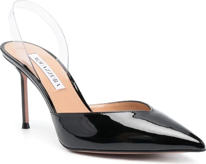 V Plexi 90mm slingback pumps - Image 2