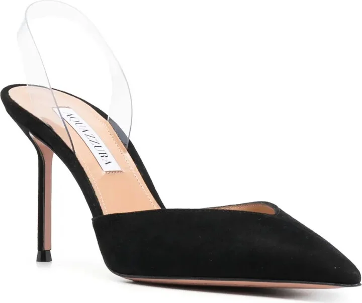 V Plexi 95mm suede pumps - Image 2