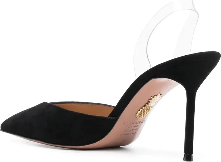 V Plexi 95mm suede pumps - Image 3