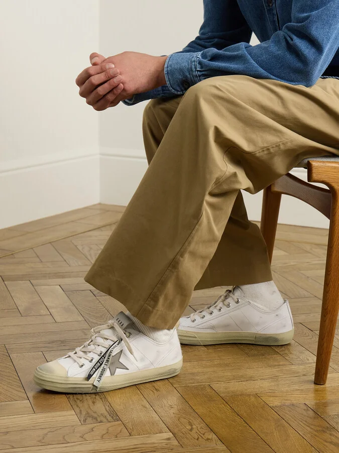 V-Star 2 Distressed Leather Sneakers - Image 2