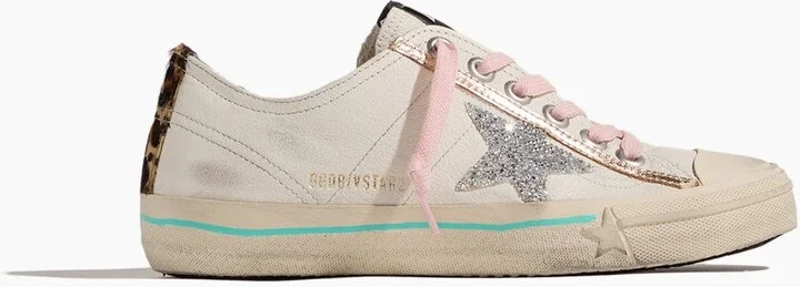 V-Star 2 Sneaker in White/Silver/Beige/Brown Leo