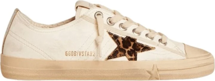 V-Star LTD Horsy Leopard Star and Silver Heel Tab Women's Sneakers