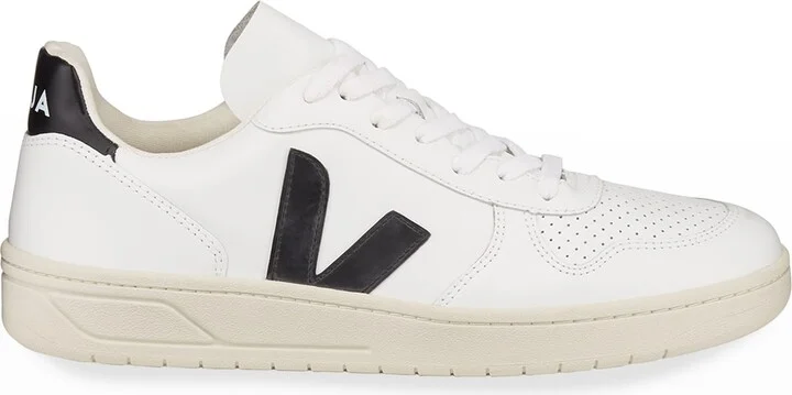 V10 Leather Platform Sneakers